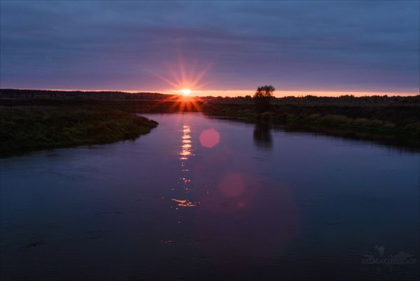 Закат на Клязьме